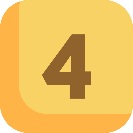 Number 4 icons created by Shuvo.Das - Klarito